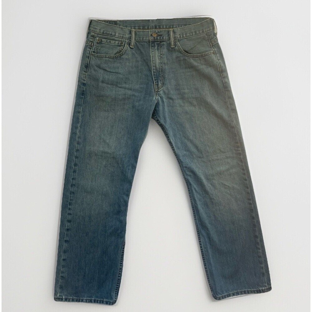 Levi's 569 Relaxed Loose Straight Blue Denim Jeans-Medium Wash-Men 34x30
